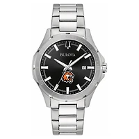 Men's Bulova Black Rochester Institute of Technology Tigers Stainless Steel Classic Sport Watch