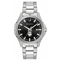 Men's Bulova Black UChicago Maroons Stainless Steel Classic Sport Watch