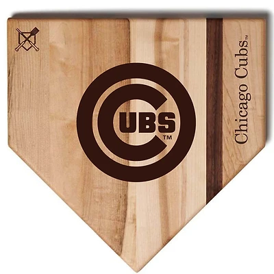 Baseball BBQ Chicago Cubs 12'' x 12'' Home Plate Cutting Board