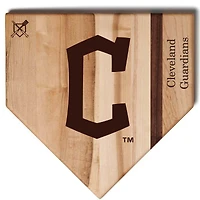 Baseball BBQ Cleveland Guardians 12'' x 12'' Home Plate Cutting Board