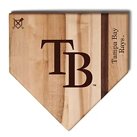 Baseball BBQ Tampa Bay Rays 12'' x 12'' Home Plate Cutting Board