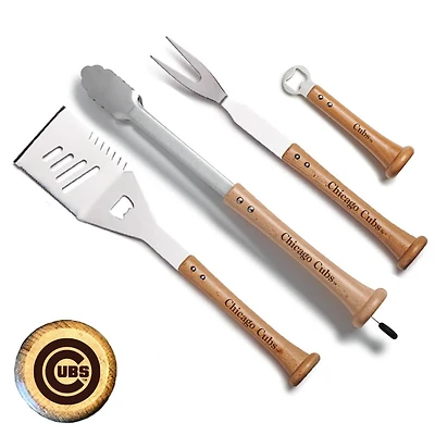 Baseball BBQ Chicago Cubs Home Run Grill Set