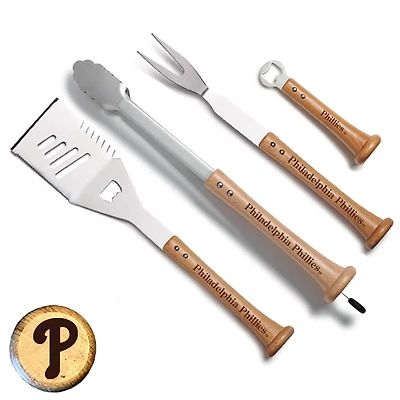 Baseball BBQ Philadelphia Phillies Home Run Grill Set
