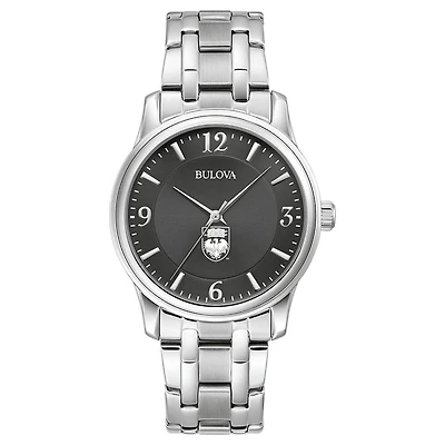 Men's Bulova Black UChicago Maroons Stainless Steel Corporate Collection Watch