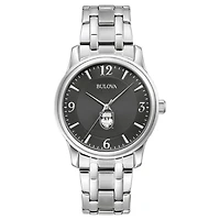 Men's Bulova Black UChicago Maroons Stainless Steel Corporate Collection Watch