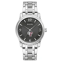 Men's Bulova Black Fordham Rams Stainless Steel Corporate Collection Watch