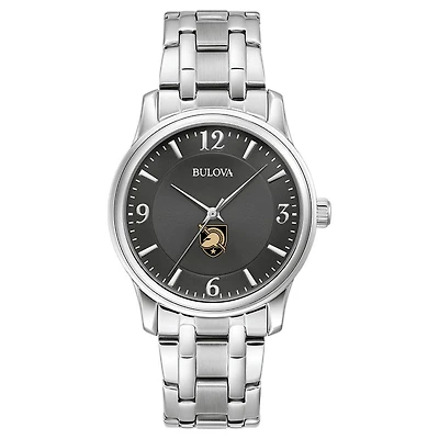 Men's Bulova Black Army Black Knights Stainless Steel Corporate Collection Watch