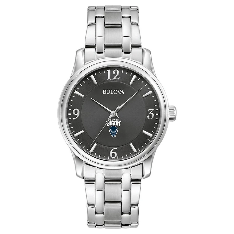 Men's Bulova Black Howard Bison Stainless Steel Corporate Collection Watch