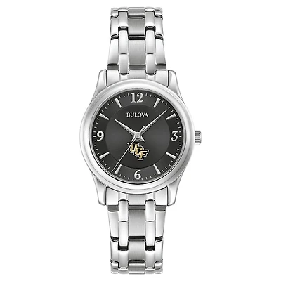 Women's Bulova Black UCF Knights Corporate Collection Stainless Steel Watch