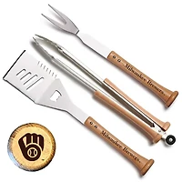 Baseball BBQ Milwaukee Brewers Triple Play Combo Set