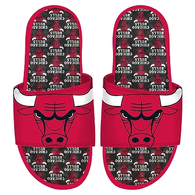 ISlide Chicago Bulls Team Pattern Gel Slide Sandals