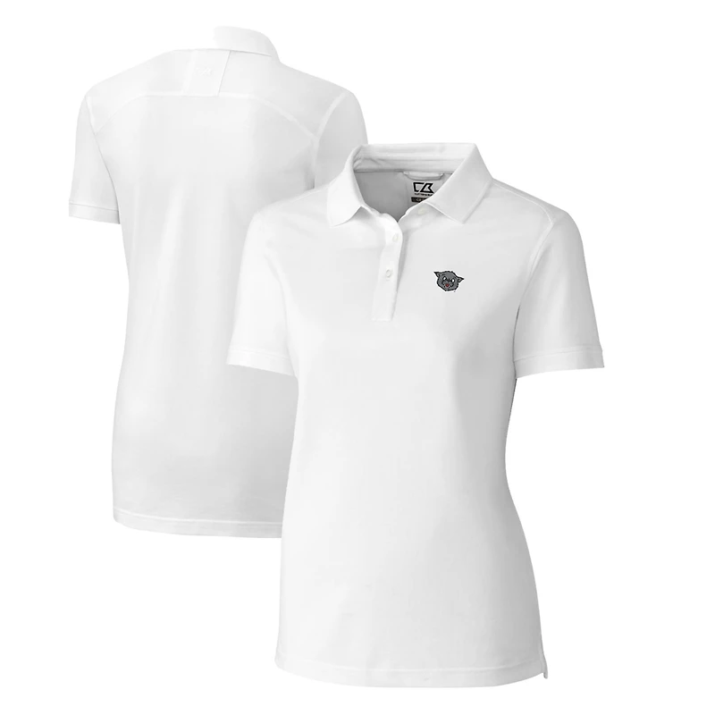 Women's Cutter & Buck White Cincinnati Bearcats Advantage Tri-Blend Pique Polo