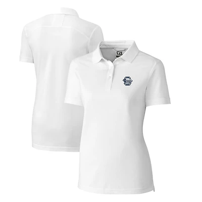 Women's Cutter & Buck White Penn State Nittany Lions Advantage Tri-Blend Pique Polo