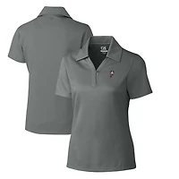 Women's Cutter & Buck Steel Ohio State Buckeyes CB DryTec Genre Textured Solid Polo