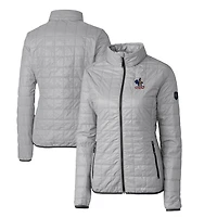 Women's Cutter & Buck Delaware Fightin' Blue Hens Vault Rainier PrimaLoft Eco Insulated Full-Zip Puffer Jacket