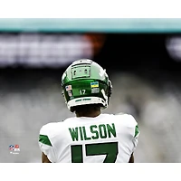 Garrett Wilson New York Jets Unsigned Pre-Game Warm Up Photograph
