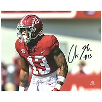 Malachi Moore Alabama Crimson Tide Autographed 8" x 10" Defensive Stance Photograph