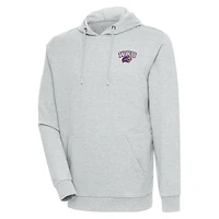 Men's Antigua Heather Western Carolina Catamounts Action Pullover Hoodie