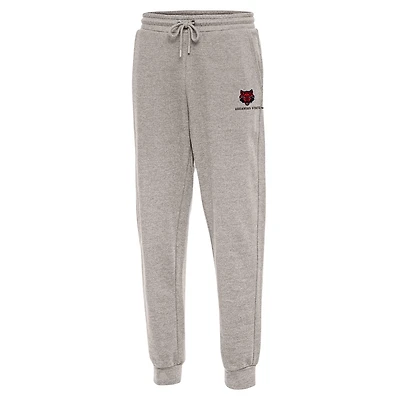 Men's Antigua Oatmeal Arkansas State Red Wolves Action Jogger Pants