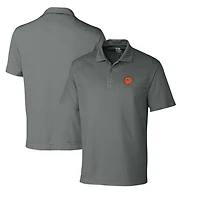 Men's Cutter & Buck Steel Cincinnati Bengals Throwback Logo DryTec Genre Textured Solid Polo