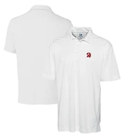 Men's Cutter & Buck White Tampa Bay Buccaneers Throwback Logo DryTec Genre Textured Solid Polo