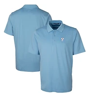 Men's Cutter & Buck Light Blue Houston Texans Throwback Logo Forge Stretch Polo