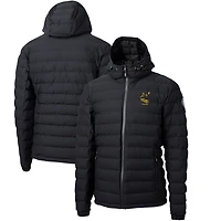 Men's Cutter & Buck Black Pittsburgh Steelers Throwback Logo Mission Ridge Repreve Eco Insulated Puffer Full-Zip Jacket