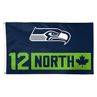 WinCraft Seattle Seahawks 12 North 3" x 5" Single-Sided Deluxe Flag
