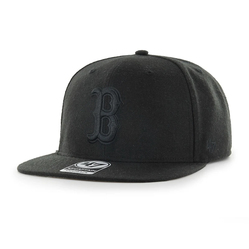 Boston Red Sox '47 Primary Team Logo Snapback Adjustable Hat – Black