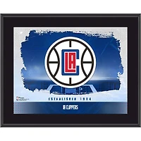 LA Clippers Framed 10.5" x 13" Sublimated Horizontal Team Logo Plaque