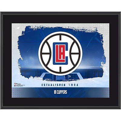 LA Clippers Framed 10.5" x 13" Sublimated Horizontal Team Logo Plaque