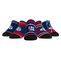 Unisex Rock Em Socks Gonzaga Bulldogs Super Fan Five-Pack Low-Cut Socks Set