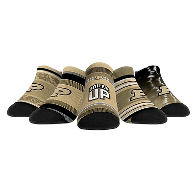 Unisex Rock Em Socks Purdue Boilermakers Super Fan Five-Pack Low-Cut Socks Set