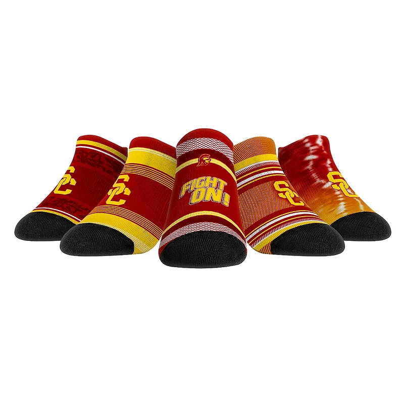 Unisex Rock Em Socks USC Trojans Super Fan Five-Pack Low-Cut Socks Set