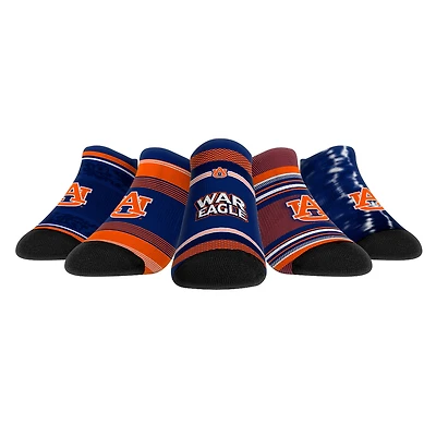 Youth Rock Em Socks Auburn Tigers Super Fan Five-Pack Low-Cut Socks Set