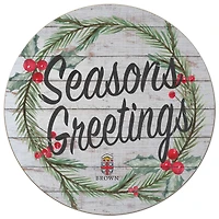 Brown Bears 20'' x 20'' Season's Greetings Circle