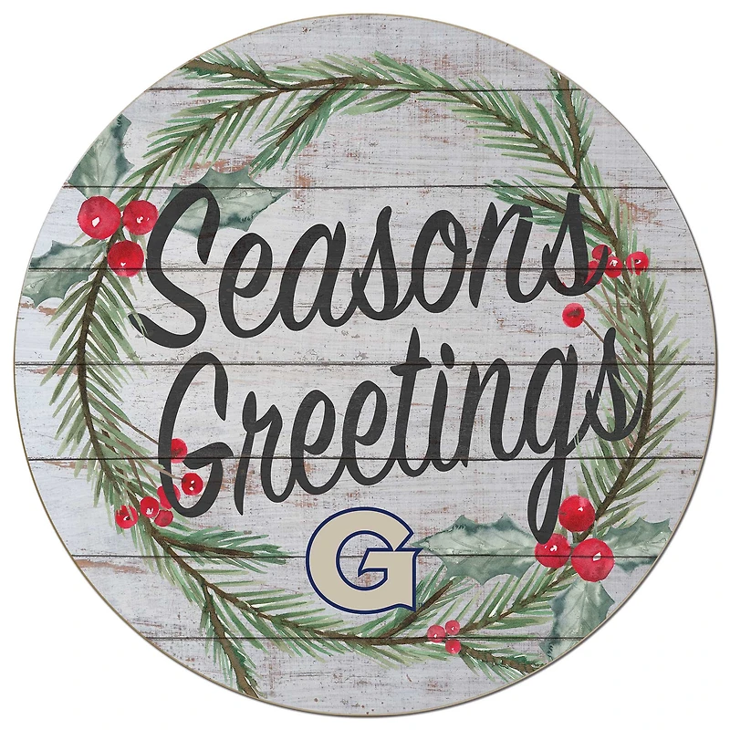 Georgetown Hoyas 20'' x 20'' Season's Greetings Circle