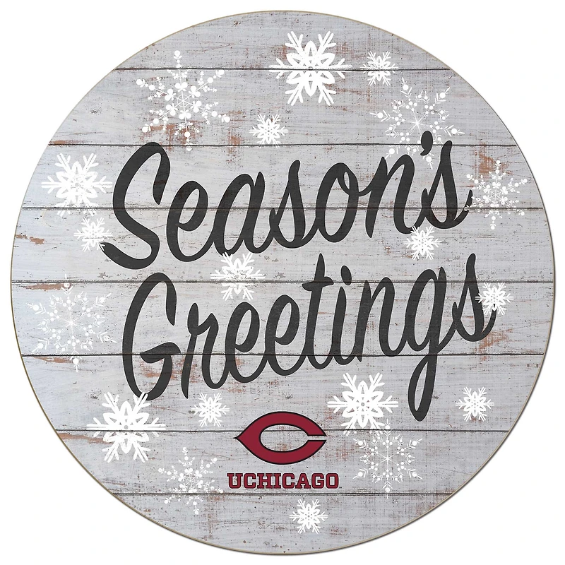 UChicago Maroons 20'' x 20'' Season's Greetings Circle