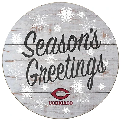 UChicago Maroons 20'' x 20'' Season's Greetings Circle
