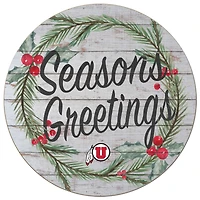 Utah Utes 20'' x 20'' Season's Greetings Circle