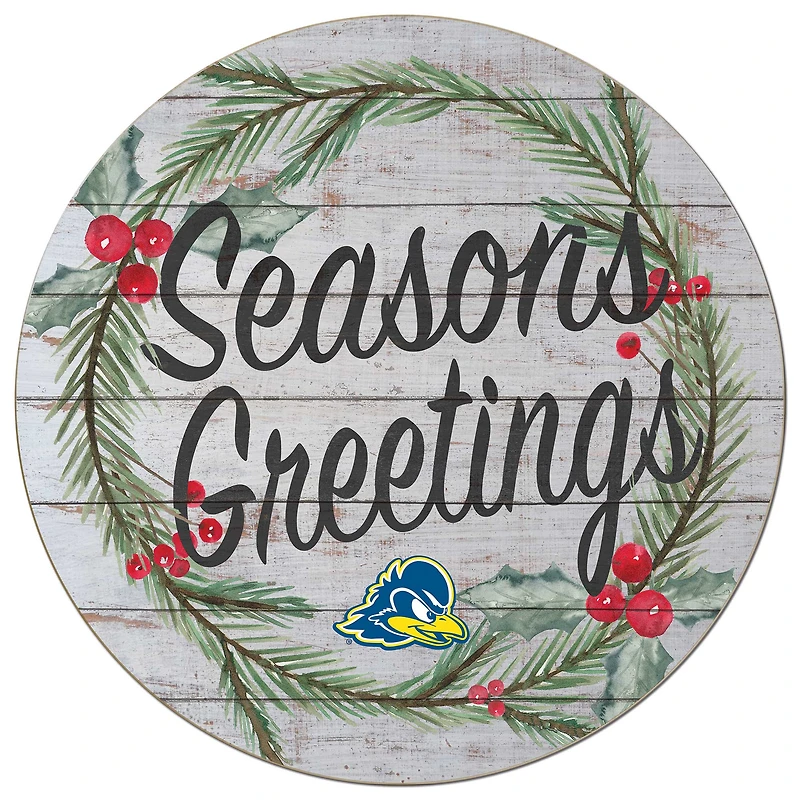 Delaware Fightin' Blue Hens 20'' x 20'' Season's Greetings Circle