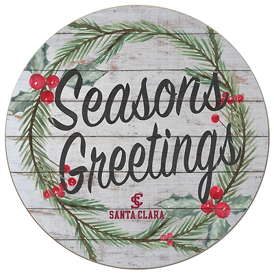 Santa Clara Broncos 20'' x 20'' Season's Greetings Circle
