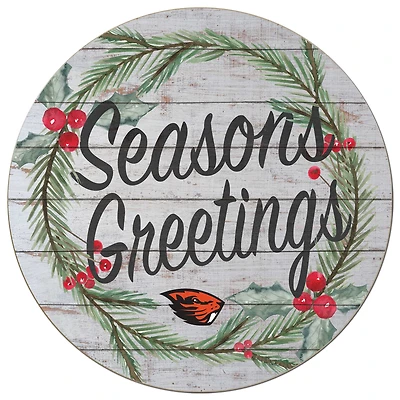Oregon State Beavers 20'' x 20'' Season's Greetings Circle