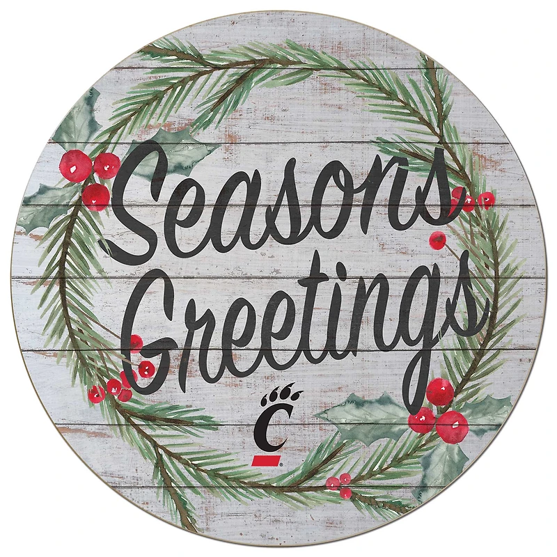 Cincinnati Bearcats 20'' x 20'' Season's Greetings Circle
