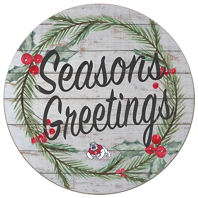 Fresno State Bulldogs 20'' x 20'' Season's Greetings Circle