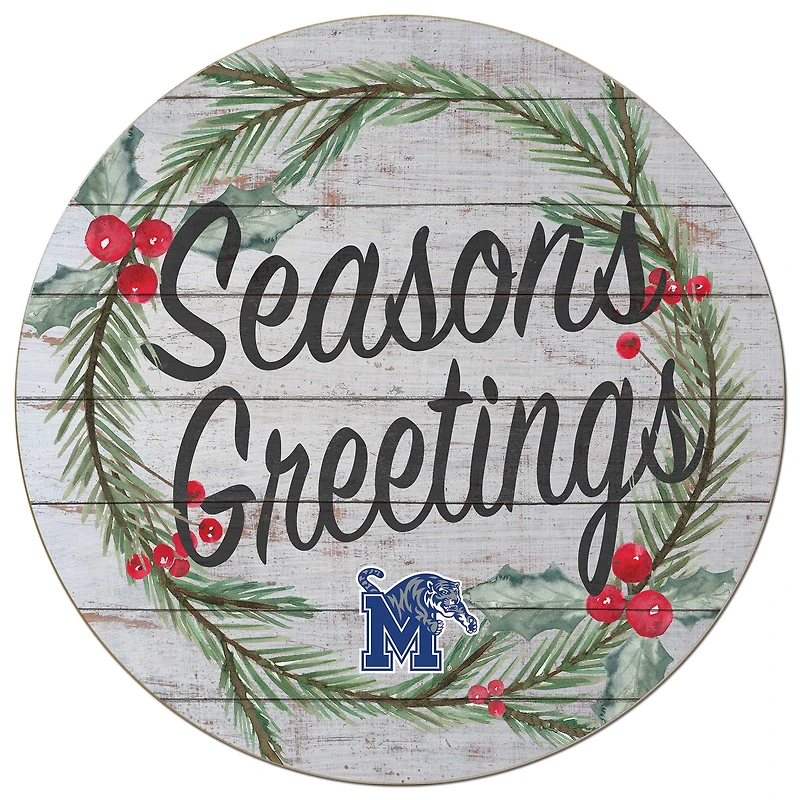 Memphis Tigers 20'' x 20'' Season's Greetings Circle