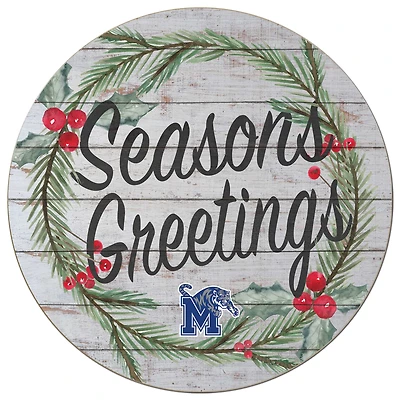 Memphis Tigers 20'' x 20'' Season's Greetings Circle