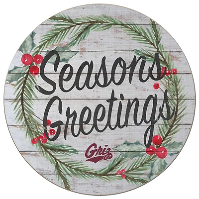 Montana Grizzlies 20'' x 20'' Season's Greetings Circle