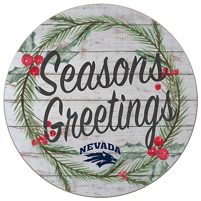 Nevada Wolf Pack 20'' x 20'' Season's Greetings Circle