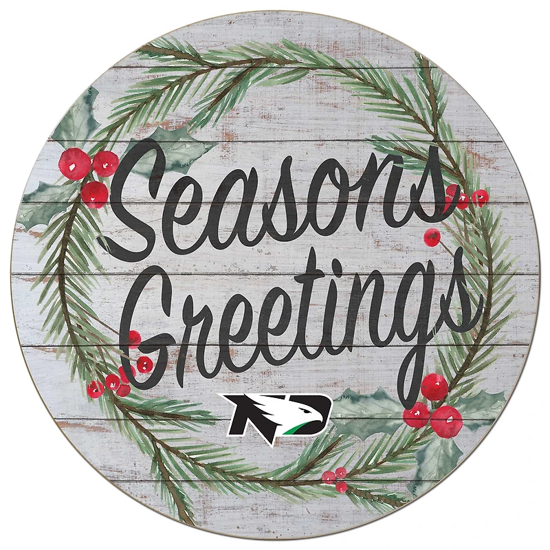 North Dakota 20'' x 20'' Season's Greetings Circle